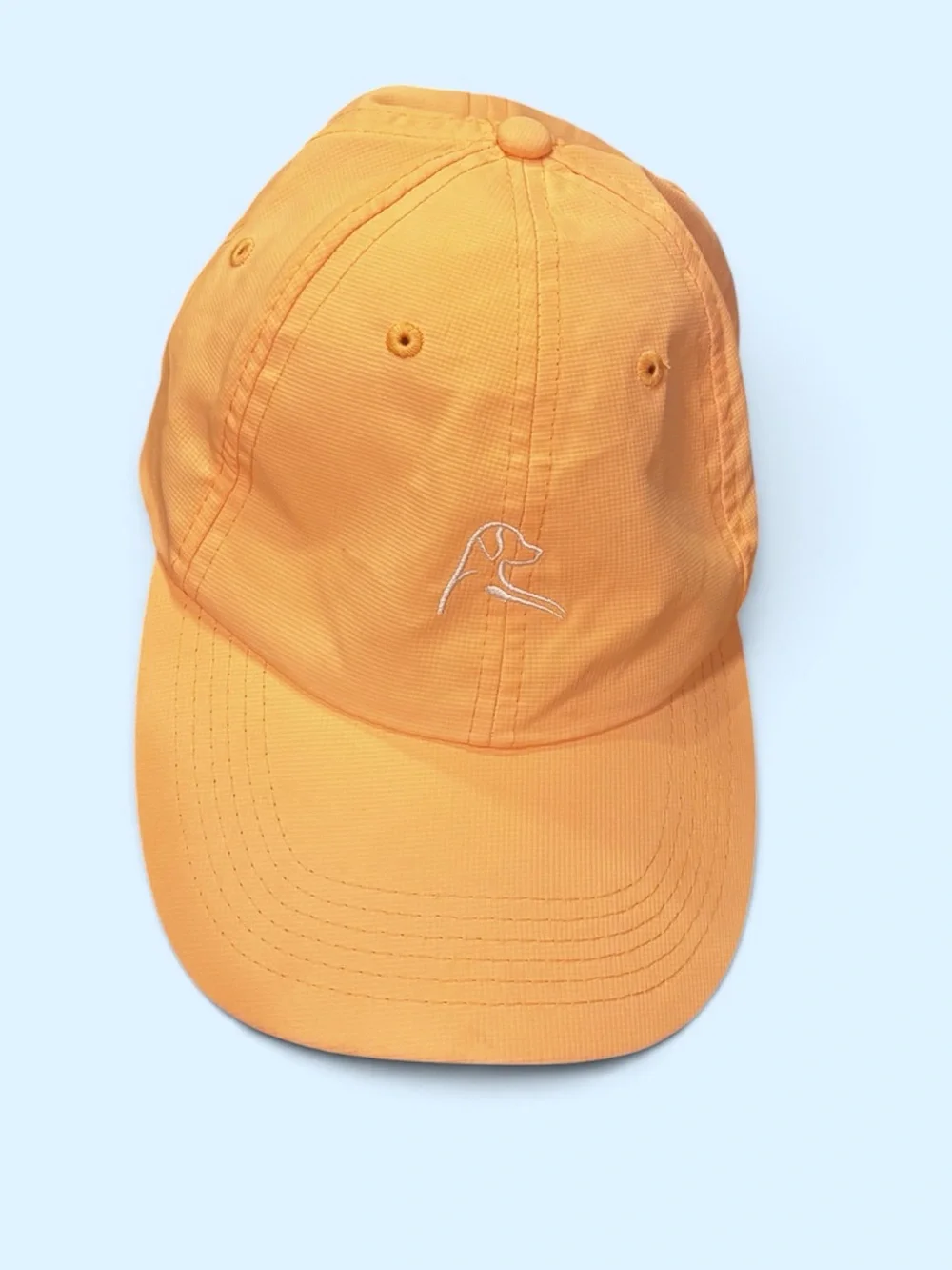 Rhoback The Poly Performance Hat Peach Adjustable Golf Running Cap